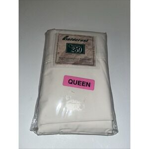 Vintage White Fieldcrest Cotton Percale‎ Pillow Case Set Standard Original New